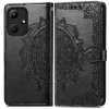 Peňaženkové puzdro Embossing Pattern Mandala Flower čierne – Infinix Hot 30i