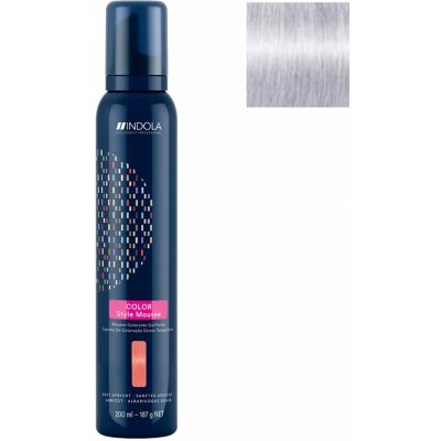 Indola Color Style Mousse farbiaca pena na vlasy Silver 200 ml