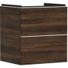 Hansgrohe Xelu Q skrinka 58x49.5x60.5 cm závesná kúpeľňová skrinka pod umývadlo biela-orech 54026700