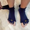 Happy Feet HF12 Adjustačné ponožky Navy Extra Stretch L