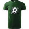 Futbalová lopta v triku - Klasické pánske tričko vyššej gramáže - XS ( Fľaškovozelená )