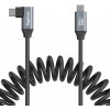SmallRig 4792 USB-C (rovný) na USB-C (šikmý) špirálový dátaovy