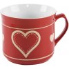 Orion Keramický hrnček varák červené SRDCE, 0,5 l