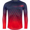 dres FORCE MTB ANGLE dl. rukáv, modro-červený Velikost: M