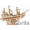 Robotime Drevené 3D puzzle Vojenská plachetnica 118 ks