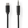 Kábel USB-C - Jack 3,5mm NEDIS CCGB65950BK10