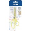 Nožnice MILAN Basic Pastel Edition žlté - blister