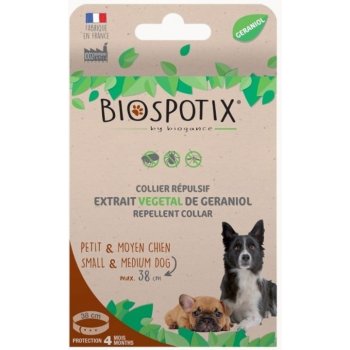 Biogance Obojok Biospotix by Small dog S-M s repelentným účinkom 38cm