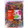 APLI drevené tyčinky, Jumbo pack, 1500 ks, 50 x 2 mm, mix farieb