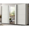 Šatníková skriňa Bern, šírka 313 cm/extra výška 236 cm, biela