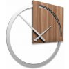 Dizajnové hodiny 10-124 natur CalleaDesign Karl 45cm (viac dekorov dyhy) Dyha čierny orech - 85