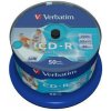 Verbatim 43438 CD-R AZO Wide Inkjet Printable, 50-pack Spindle, No ID Brand, 700MB, 52x, 80min., 12cm