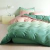 Francúzske obliečky Homa COLOUR GREEN 200x220 cm Francúzske obliečky Homa COLOUR GREEN 200x220 cm - 200x220 cm - 2x vankúš 1x prikrývka