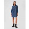 GAP mini šaty UltraSoft Utility tmavo modrá