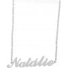 Ewena Retiazka z ocele s menom Natálie strieborný + Darčekové balenie