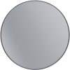 Erga Round, okrúhle zrkadlo 70cm, čierny rám, ERG-V01-ROUND-7070-BK