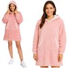 Mikina XXL - Ruhhy pink blanket 26144