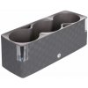 Marex Trade Plastkon kvetináč na bylinky COBBLE TRIO 14 × 40 cm antracit
