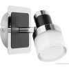 Rabalux 5021 Harold kúpeľňové nástenné LED svietidlo 100mm 5W/400lm 4000K IP44 chróm/čierna/opálové sklo