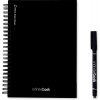 STARTER KIT INFINITEBOOK A5. Sada obsahuje „Infinitebook“, čistiacu súpravu, fixku a držiak na fixky - Čierna