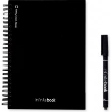 STARTER KIT INFINITEBOOK A5 Set includes an A5 Infinitebook cleaning kit marker and marker holder Čierna