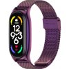 Milánsky kovový remienok na hodinky Xiaomi Mi Band 7 fialová farba
