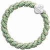 By Eloise London Silver Quatrefoil Woven farba Pistachio