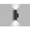 LED2 5131604 vonkajšie nástenné svietidlo Mido 50W | 2xGU10 | IP54 - antracit