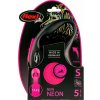 Flexi vodítko Neon M páska ružová 5m/25kg