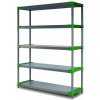 REGÁL PLASTOVÝ Jupiter-5 180x130x46 PVC Povrchová úprava: Zelená Wamar Sosenka