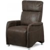 BONTEC Polohovacie kreslo, hnedá, látka vintage, TV-5040 BR3 Farba: Hnedá