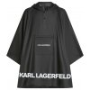 KARL LAGERFELD K/ESSENTIAL PACKABLE PONCHO BLACK