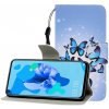 Peňaženkové kožené puzdro na Huawei P20 Lite (2019) - Many Butterflies