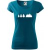 Evolúcia lesa - Dámske tričko Pure - L ( Petrolejová )