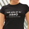 Tričko s potlačou VEĎ MŇA BY AJ... Dámsky Čierna XXL
