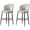 Súprava barových stoličiek Rubi Cream, 2 ks, 2 ks