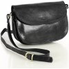 MARCO MAZZINI Kožená crossbody kabelka | čierna L255a