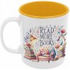 MOOGA | Hrnček s potlačou Read More Books #1, 330 ml, zlatožltý