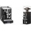 La Pavoni Mini Cellini, black + Eureka Mignon Libra, CR black