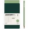 Zošit LEUCHTTURM1917 Jottbook Double, Sage & Forest Green, Flexcover, 80 g/m2 papier, 59 p., bodkovaný