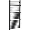 CERANO - Kúpeľňový radiátor Antonio - bočné pripojenie - 857 W - čierna matná - 1460x550 mm LIV-WD-32-56