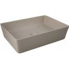 Rak Feeling umývadlo na dosku hranaté 50x36 cm matné cappuccino FEECT5000.514