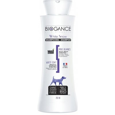 Biogance White Snow pre svetlé a biele farby srsti 250 ml