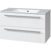 Mereo CN662 skrinka s umývadlom 100 cm, biela/biela