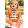 Hippil baby 3dielny detský set - TEDDY, oranžový veľkosť: 74 (6-9m)