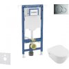 Geberit Duofix - Set predstenovej inštalácie, klozetu a dosky Villeroy Boch, tlačidla Sigma01, DirectFlush, SoftClose, CeramicPlus, lesklý chróm SANI11CK1108