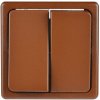 SEZ Sériový spínač Standard DS 1201-5 HP škoricový 28 x 82 x 82 mm