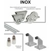 Sada pre výrobu koľajovej brány do šírky prejazdu 4,5 m - INOXOVÁ (SADA-21-INOX-KO)