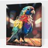 Vymalujsisam.sk Maľovanie podľa čísiel - Papagáj v dúhových farbách Veľkosť: 40x50cm, Rám: Na plastovej doske