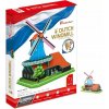 CubicFun 3D puzzle Holandský větrný mlýn 71 ks